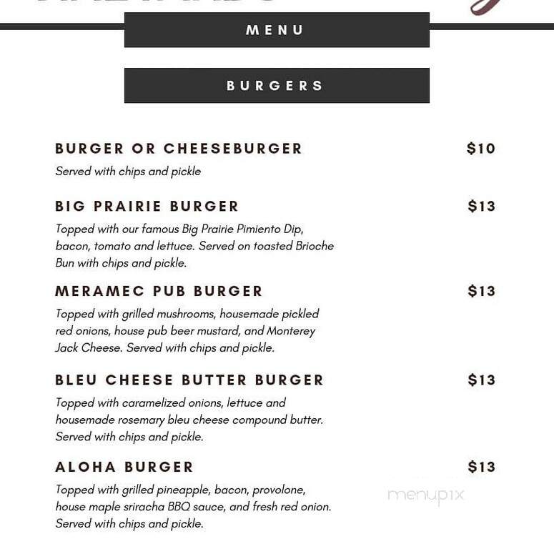 Meramec Vineyards - Saint James, MO menu_pic