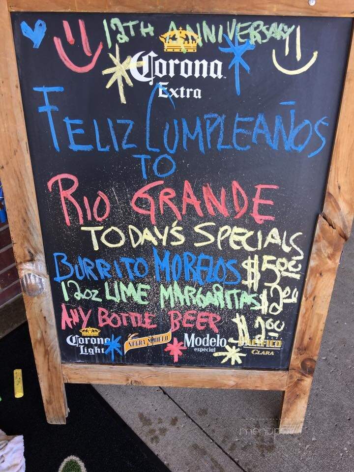 Rio Grande Mexican Restaurant - Columbia, MO menu_pic