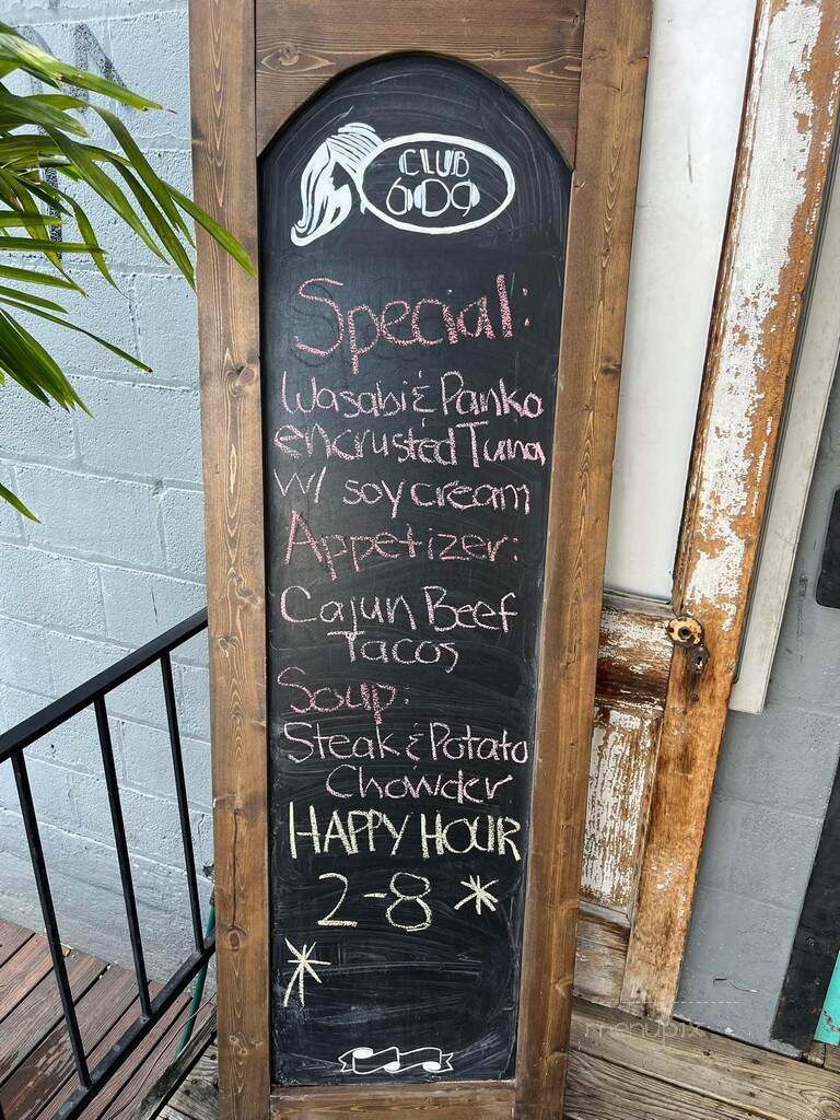 Club 609 - Joplin, MO menu_pic