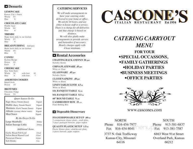 Cascone's Italian Restaurant - Kansas City, MO