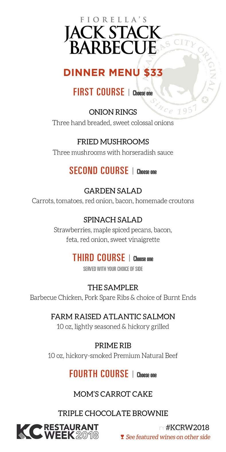 Fiorella's Jack Stack Barbeque - Kansas City, MO menu_pic