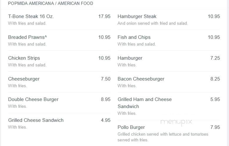 Los Caporales - Columbia Falls, MT menu_pic