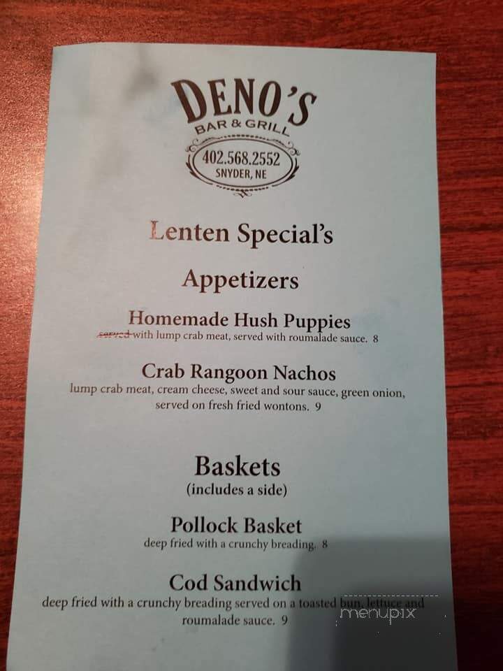 Deno's Bar & Grill - Snyder, NE