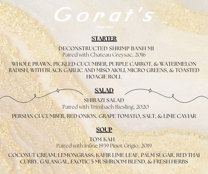 Gorat's Steakhouse - Omaha, NE menu_pic