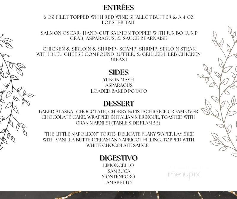 Gorat's Steakhouse - Omaha, NE menu_pic