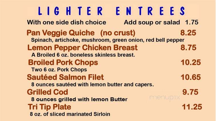 Gold 'N Silver Inn - Reno, NV menu_pic