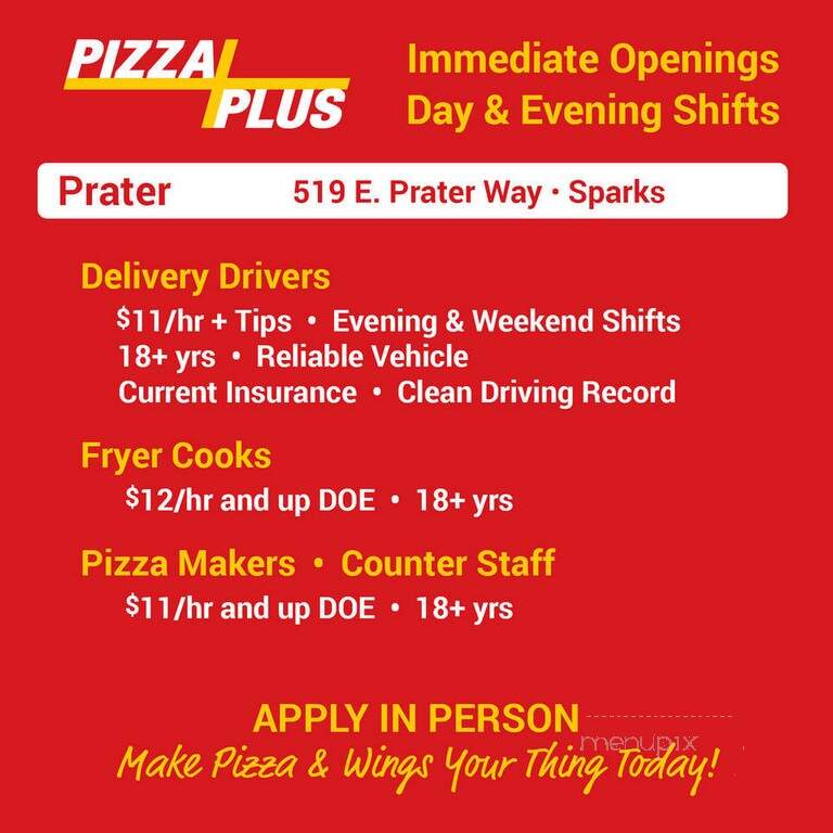 Pizza Plus - Sparks, NV menu_pic