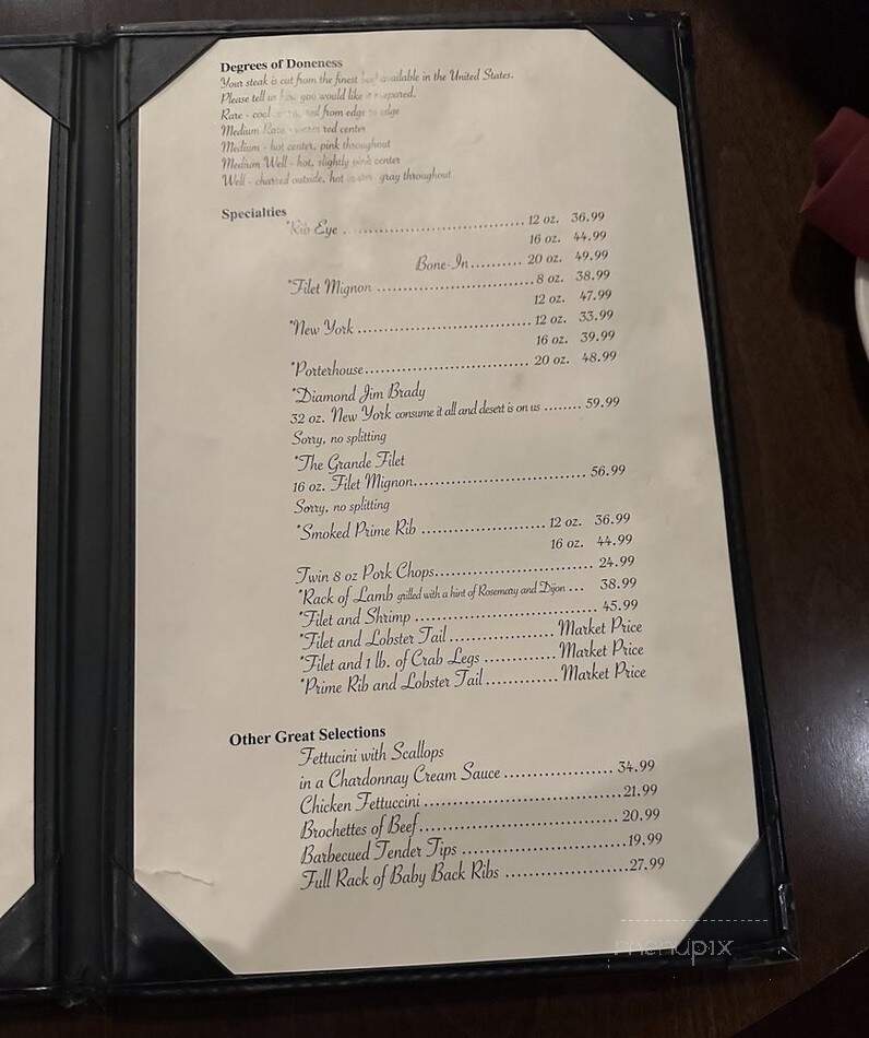 Bob Taylor's Ranch House - Las Vegas, NV menu_pic