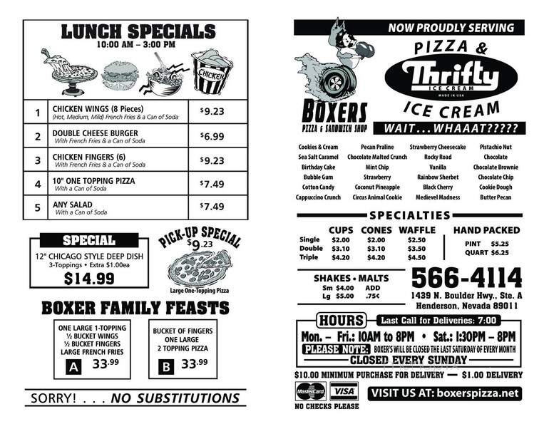 Boxers Pizza - Henderson, NV