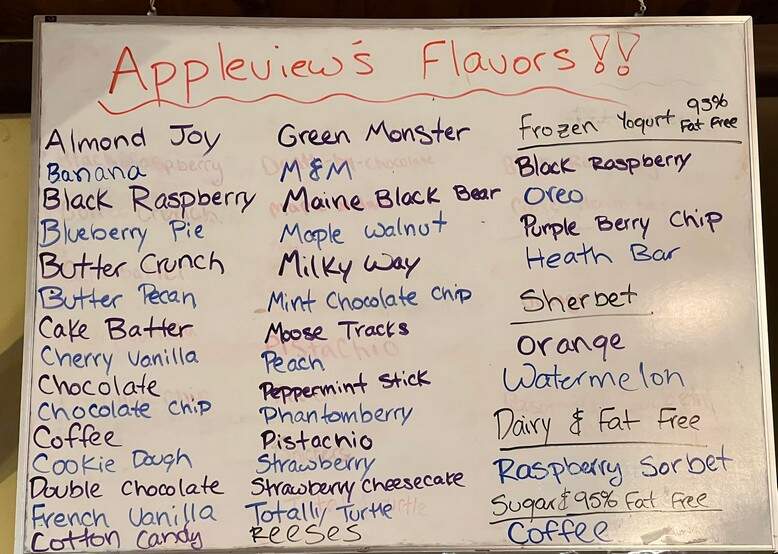 Appleview Orchard - Pittsfield, NH menu_pic