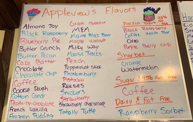 Appleview Orchard - Pittsfield, NH menu_pic