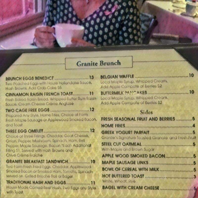 Centennial Inn - Concord, NH menu_pic