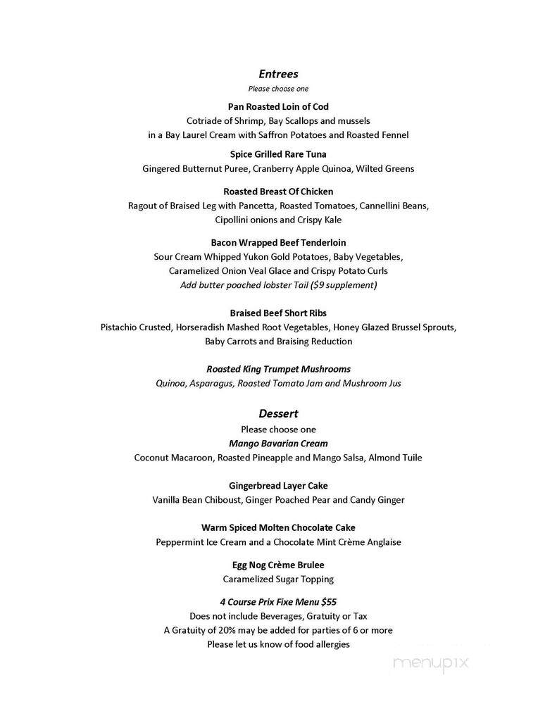 Centennial Inn - Concord, NH menu_pic