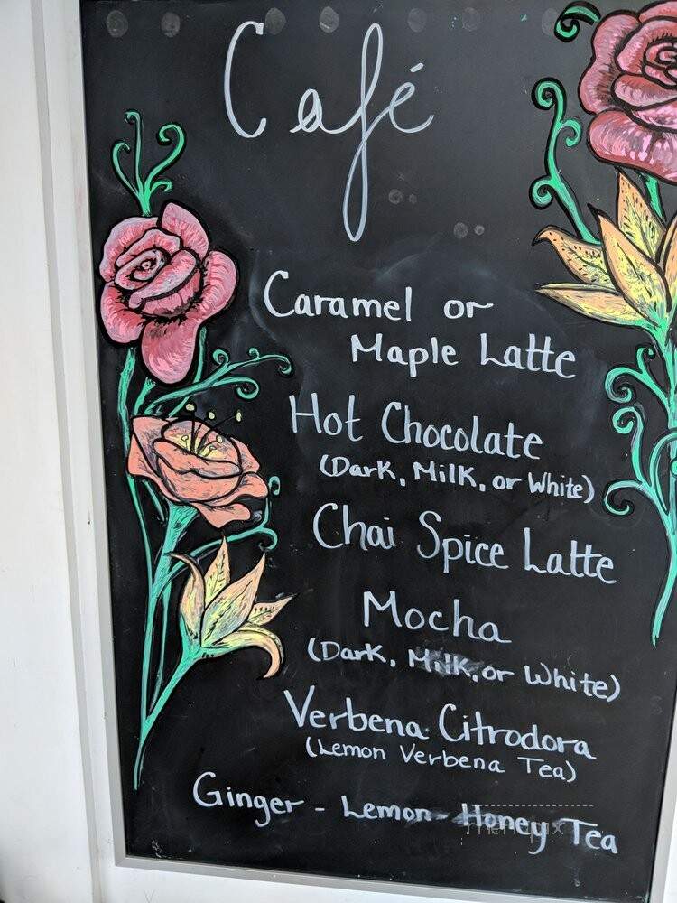 L A Burdick Chocolates - Walpole, NH menu_pic