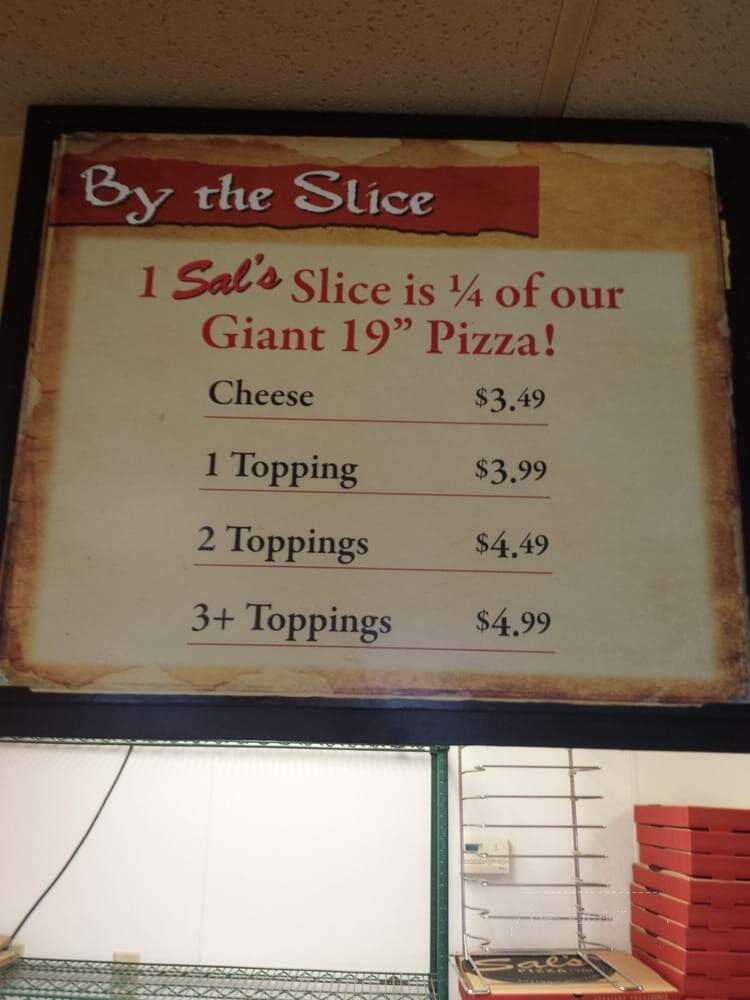 Sal's Pizza - Hooksett, NH menu_pic