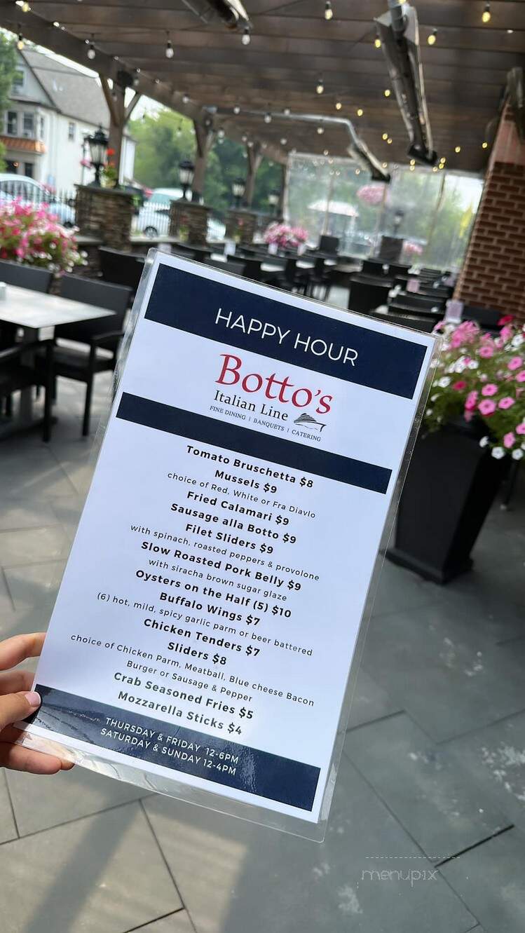 Botto's Italian Line Restaurant - Swedesboro, NJ menu_pic