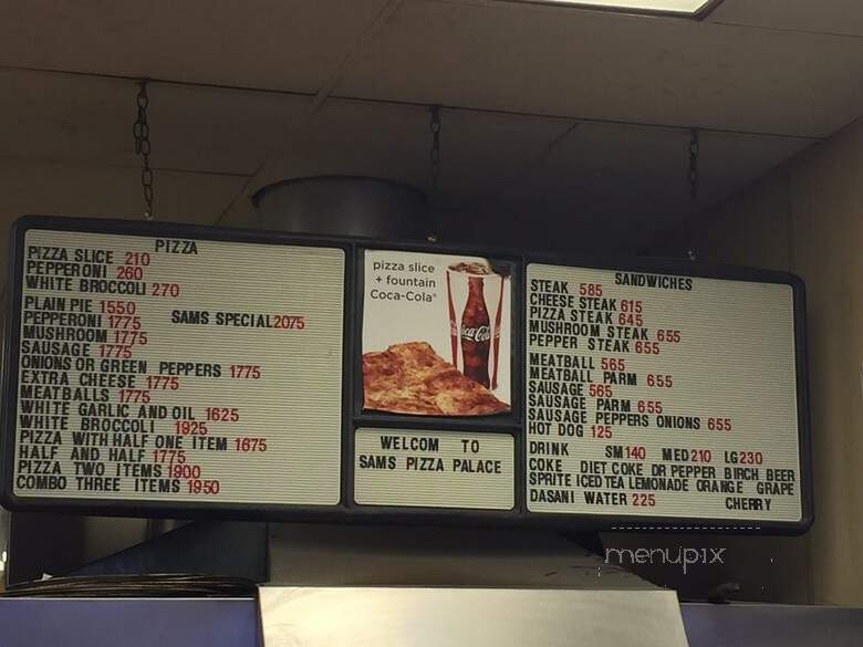Sam's Pizza Palace - North Wildwood, NJ menu_pic