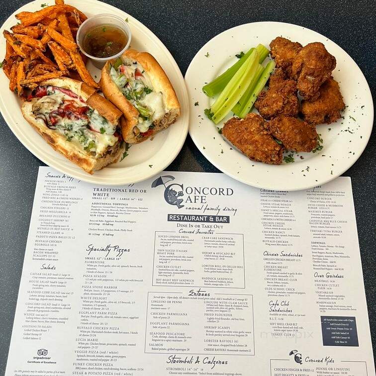 Concord Cafe - Avalon, NJ menu_pic