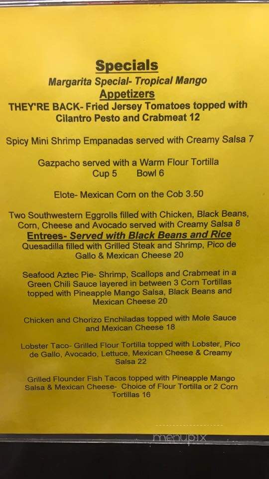 Tortilla Flats - Avalon, NJ menu_pic