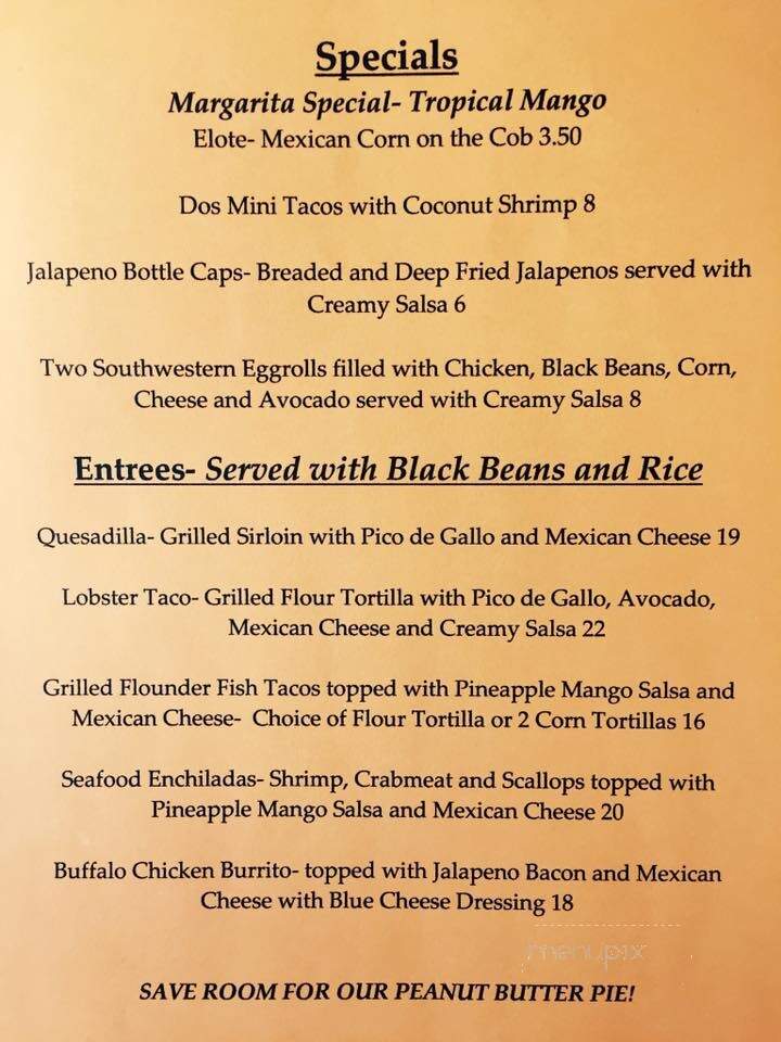 Tortilla Flats - Avalon, NJ menu_pic