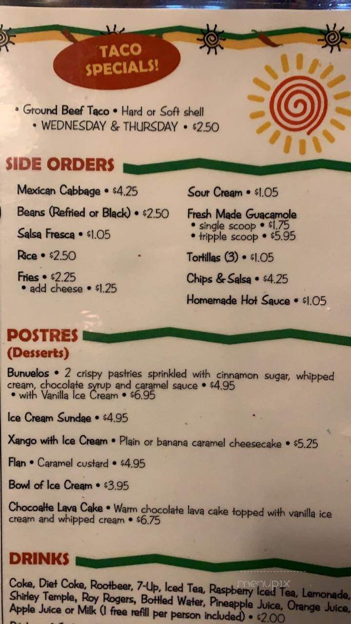 Taco Of The Town - Sussex, NJ menu_pic