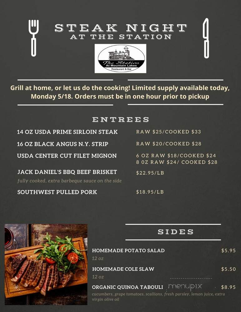 Station Restaurant At Mountain - Mountain Lakes, NJ menu_pic