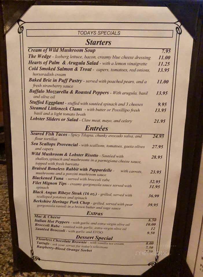 Station Restaurant At Mountain - Mountain Lakes, NJ menu_pic