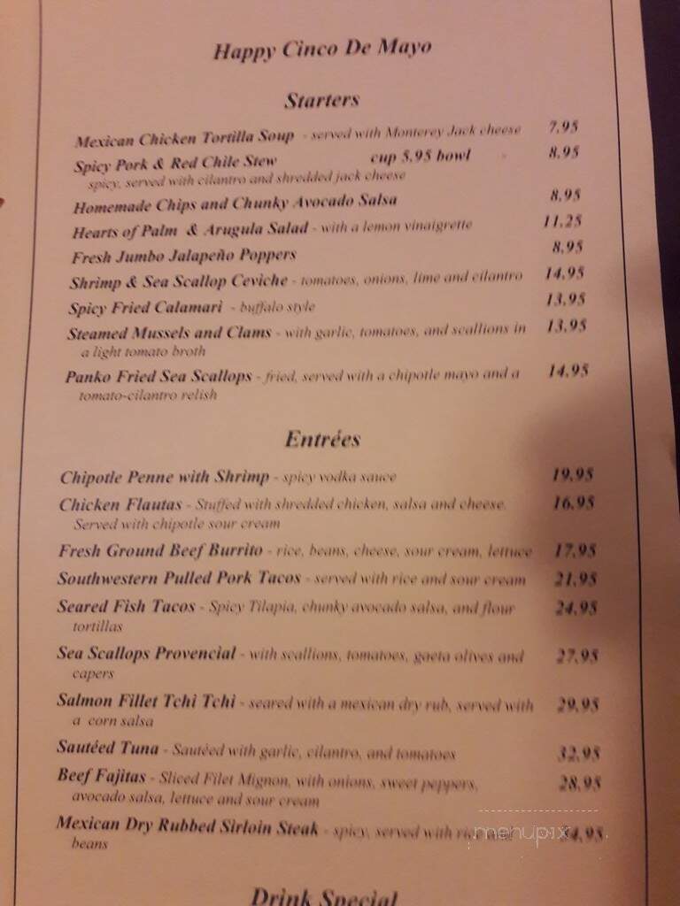 Station Restaurant At Mountain - Mountain Lakes, NJ menu_pic