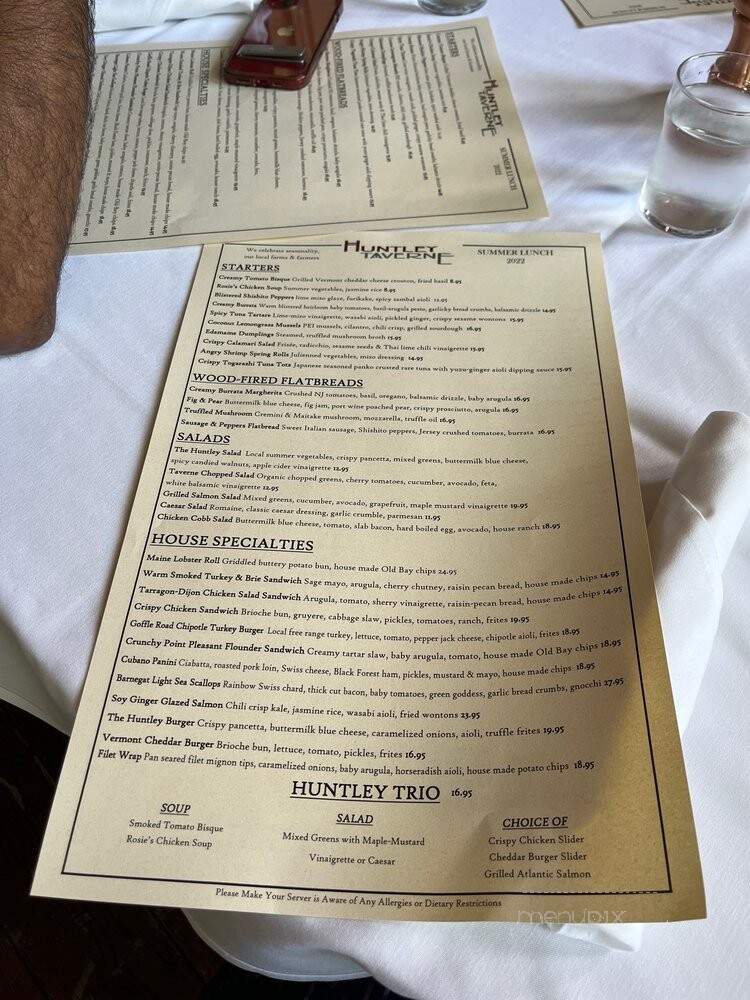 Huntley Taverne - Summit, NJ menu_pic