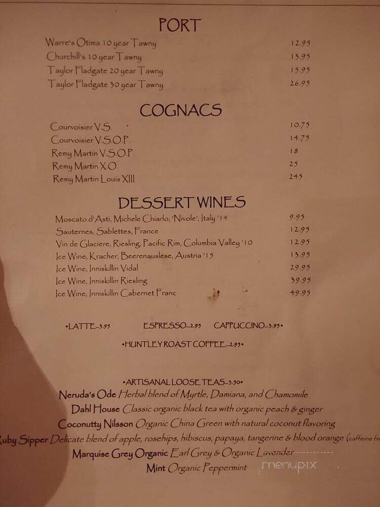 Huntley Taverne - Summit, NJ menu_pic