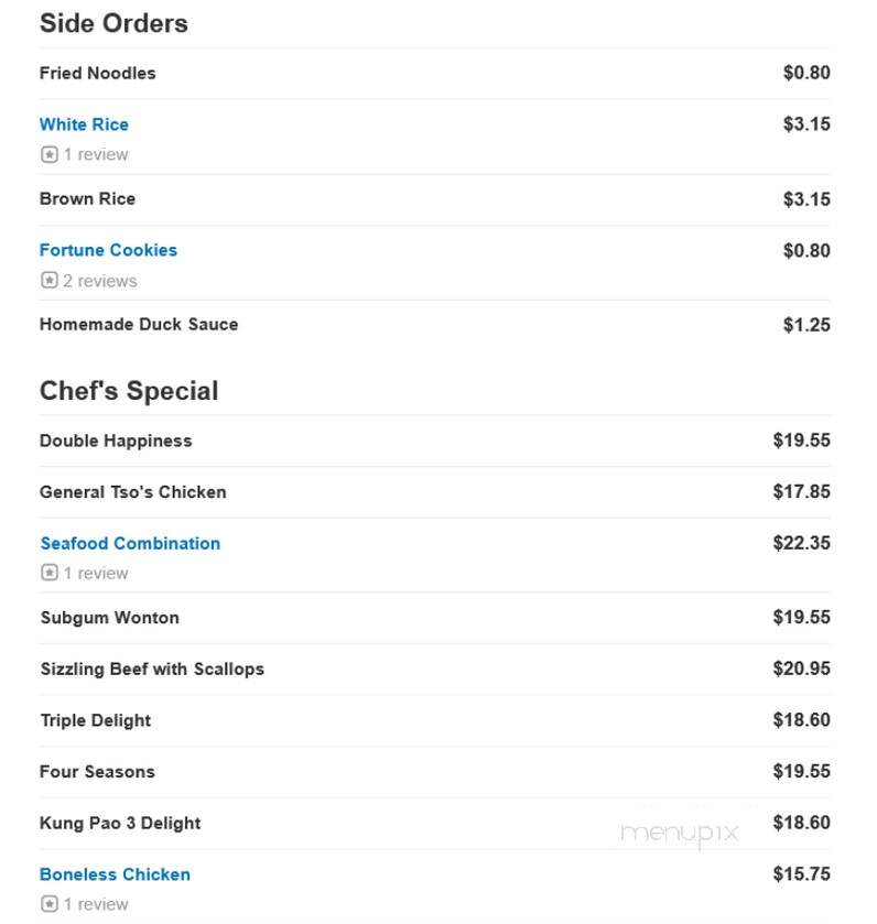 Golden China - Pequannock, NJ menu_pic