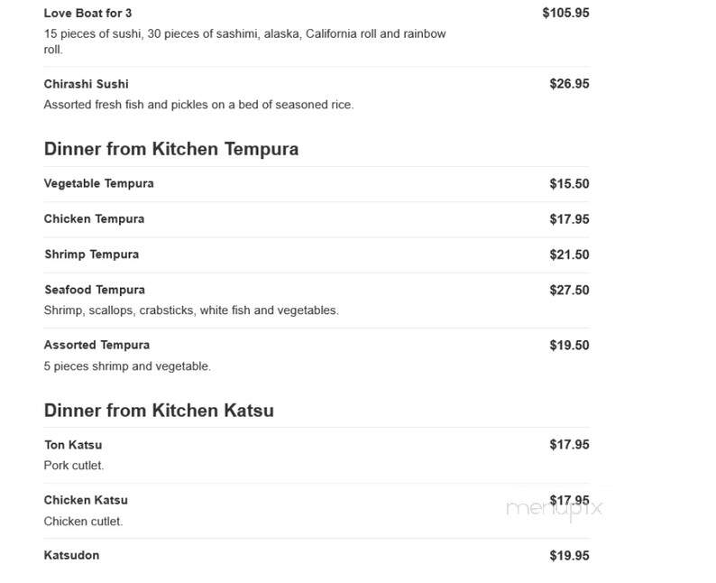 Makoto Japanese Steakhouse - Manahawkin, NJ menu_pic