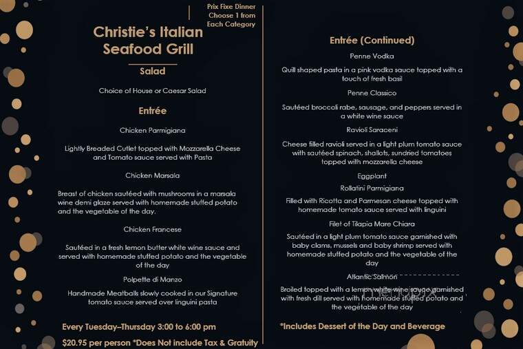 Christie's Italian Seafood - Howell, NJ