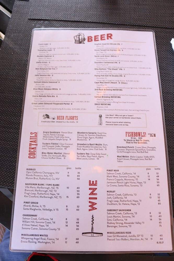 Tucker's Restaurant - Beach Haven, NJ menu_pic