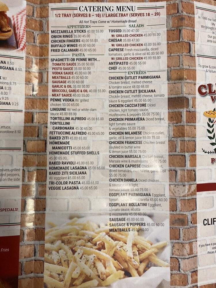 Clifton Village Pizza - Clifton, NJ menu_pic
