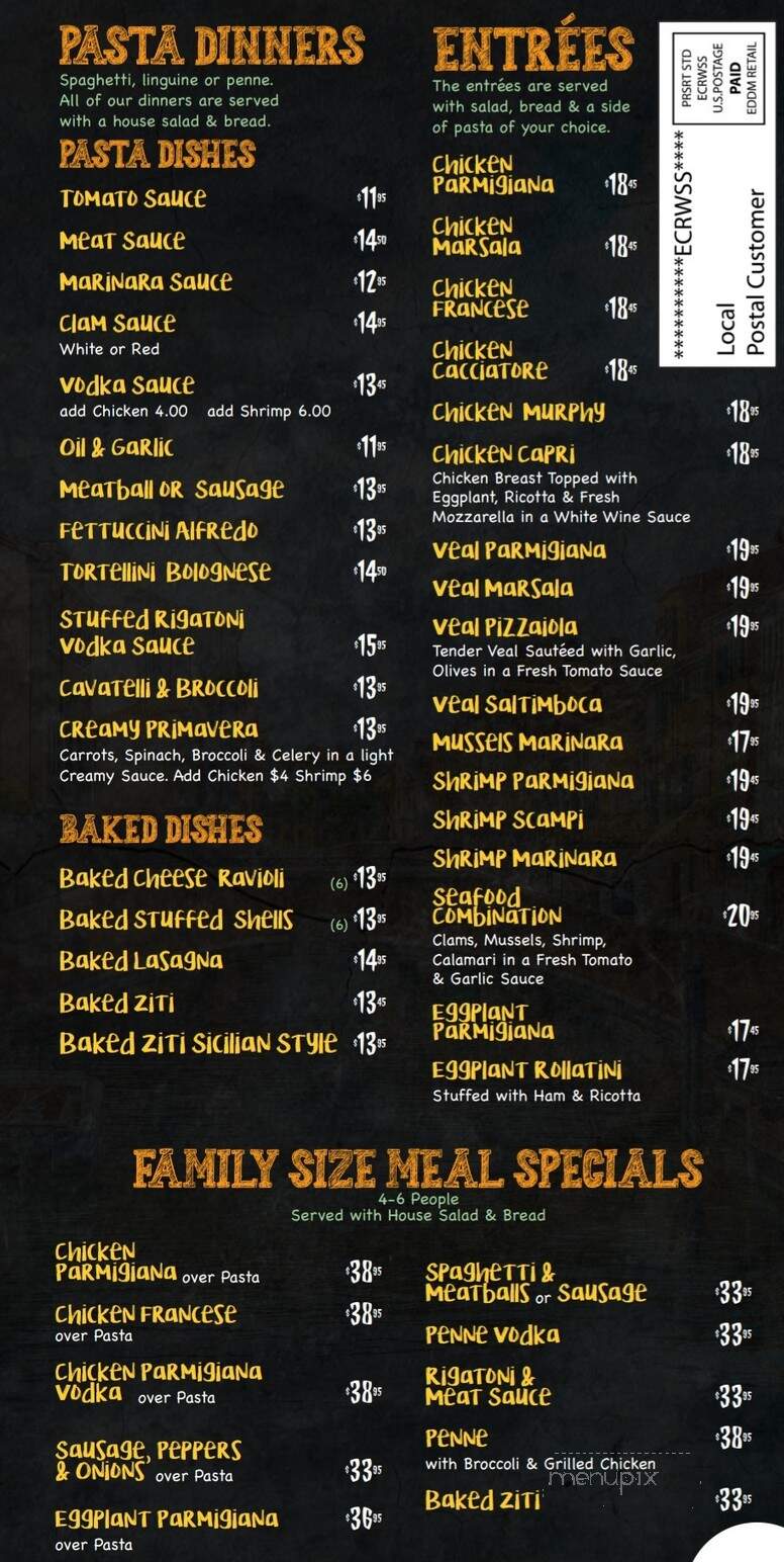 Anthony's Pizzeria - Lanoka Harbor, NJ menu_pic