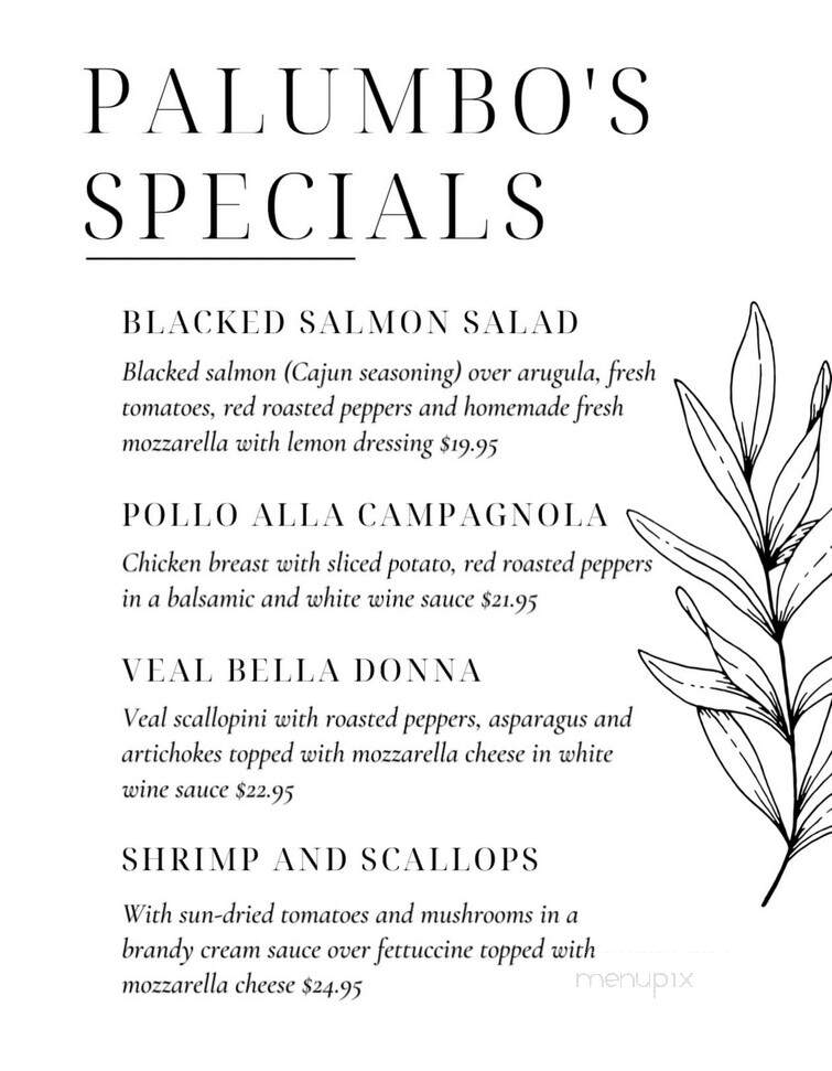 Palumbo Restaurant & Pizza - Holmdel, NJ menu_pic