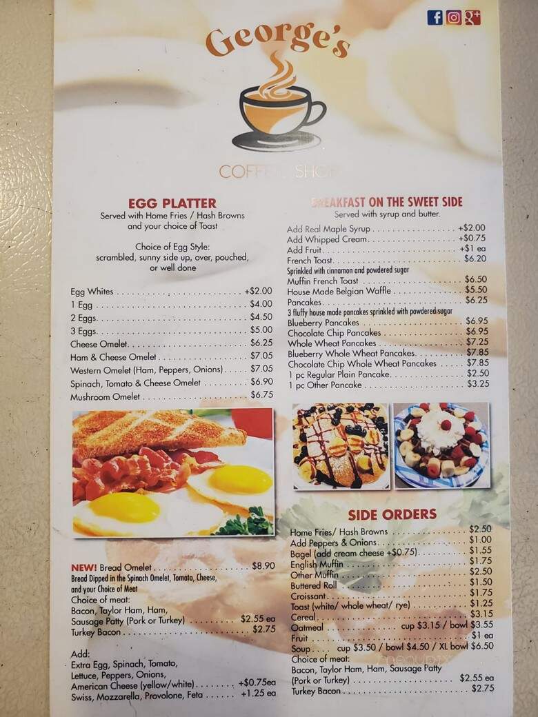 George's Coffee Shop - Clifton, NJ menu_pic