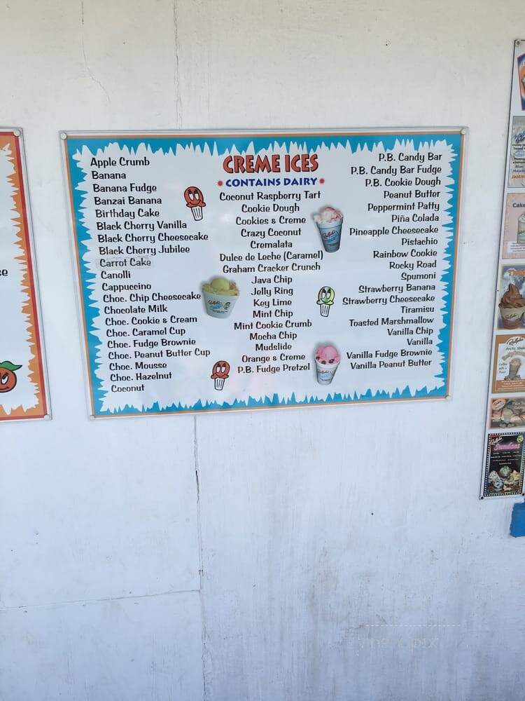 Ralph's Italian Ices - Lincroft, NJ menu_pic