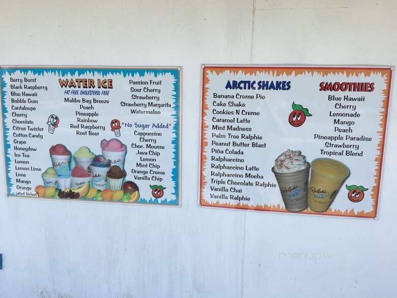 Ralph's Italian Ices - Lincroft, NJ menu_pic