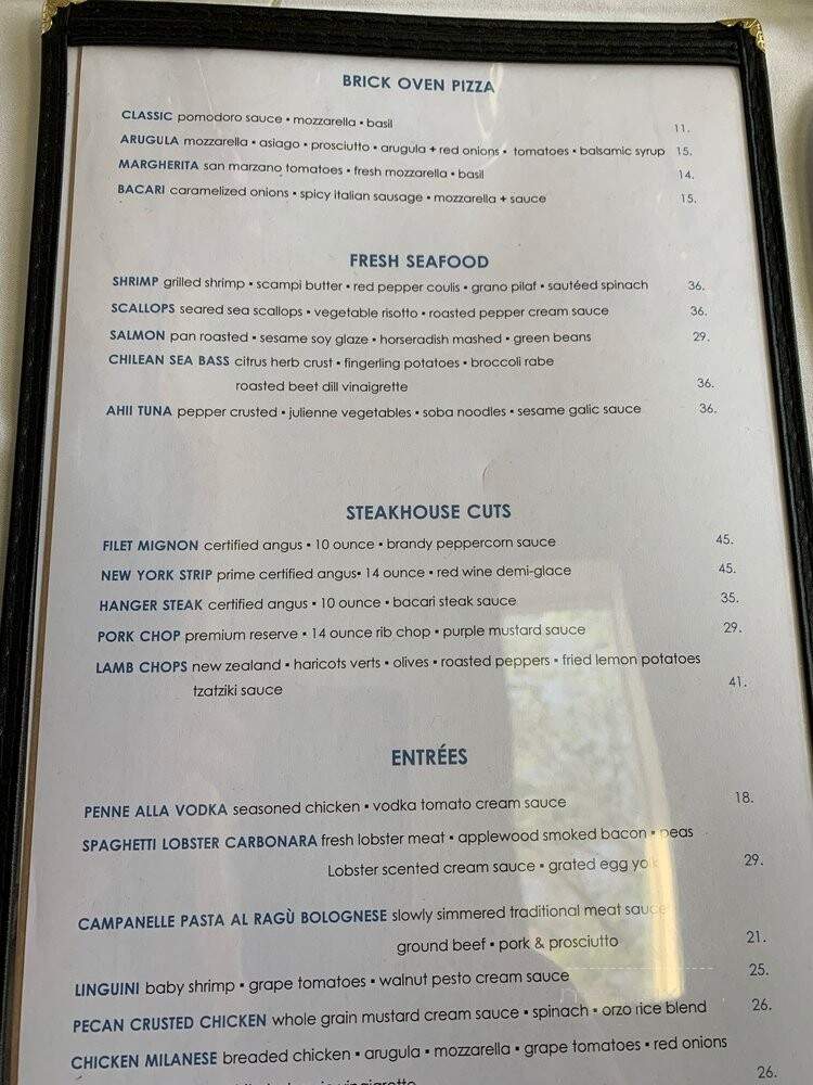 Bacari Grill - Washington Township, NJ menu_pic