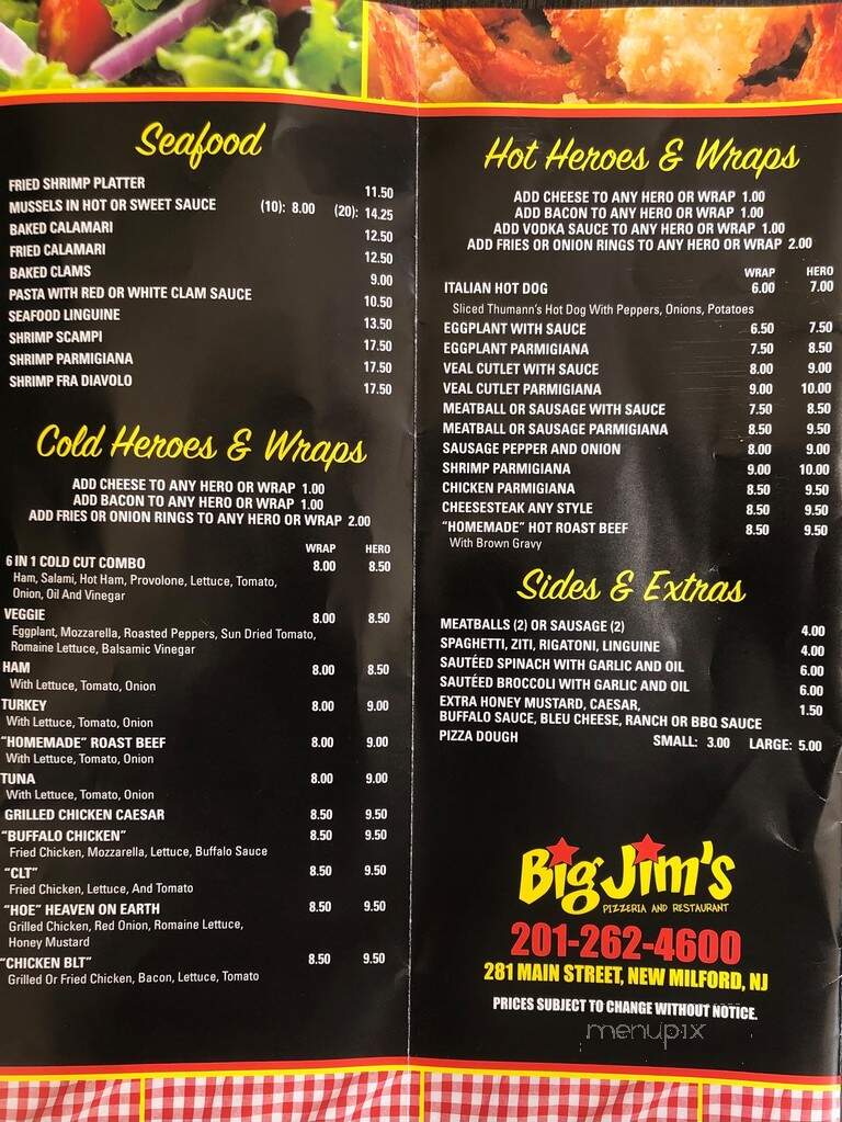 Big Jim's Pizzeria - New Milford, NJ
