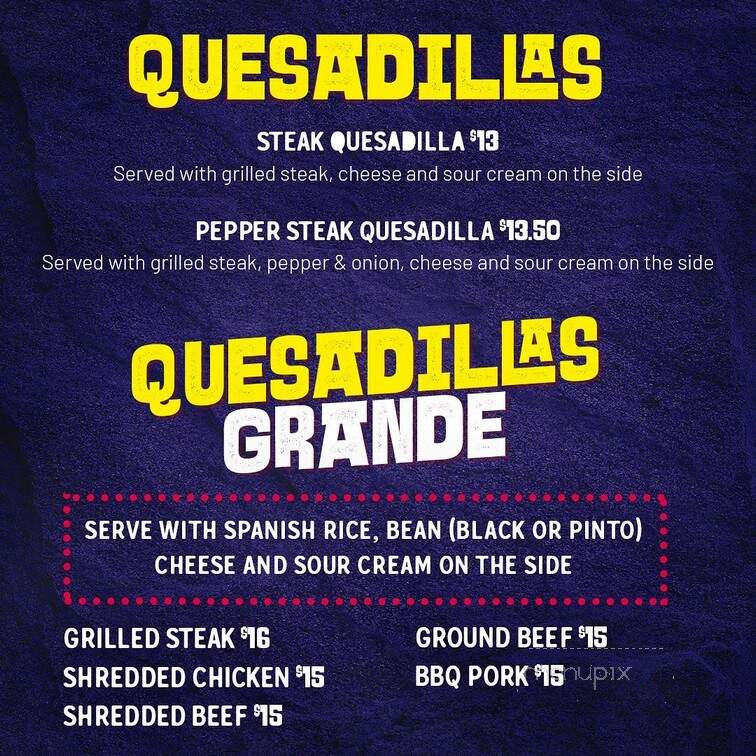 Ponchos Burritos - New Milford, NJ menu_pic