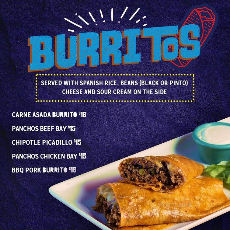 Ponchos Burritos - New Milford, NJ menu_pic