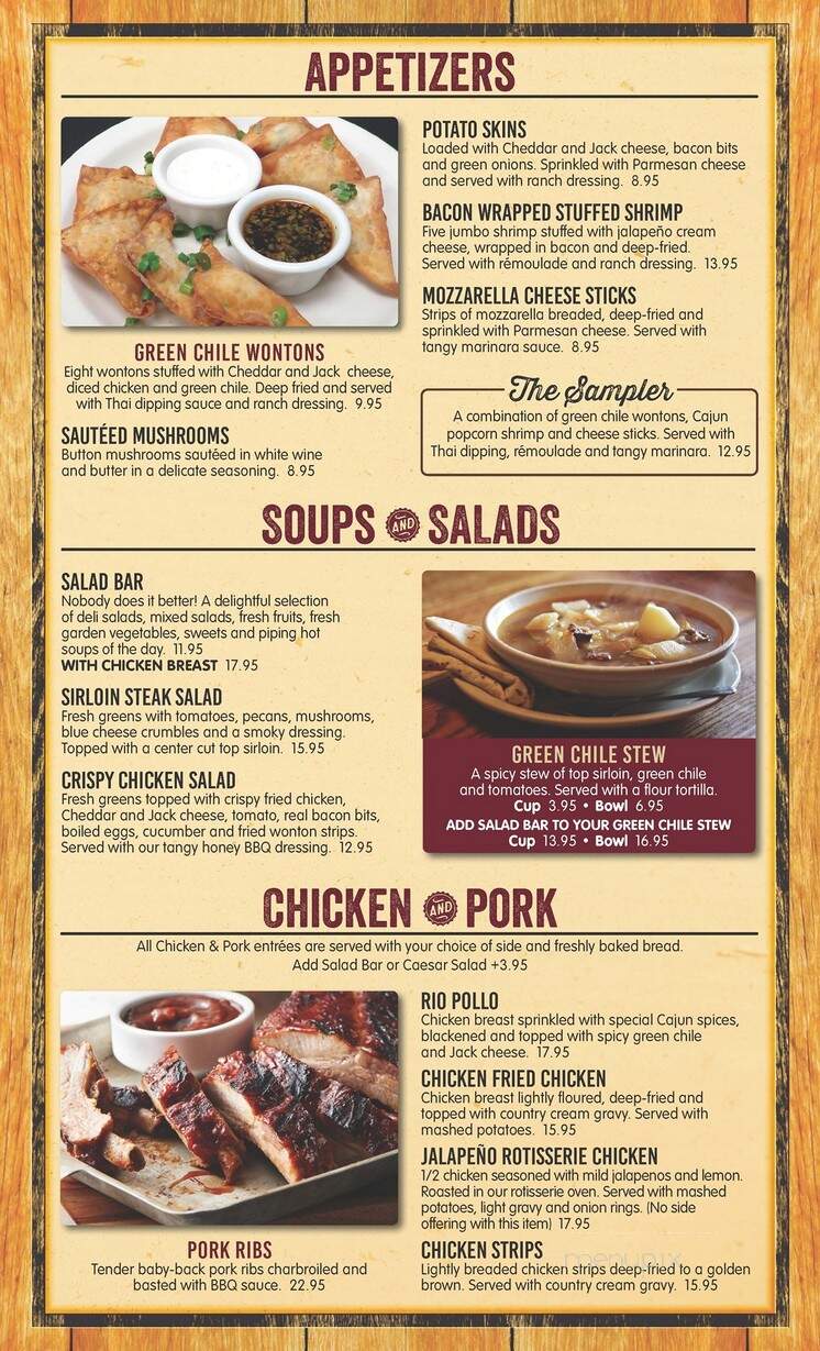 Cattle Baron Steak & Seafood - Hobbs, NM menu_pic