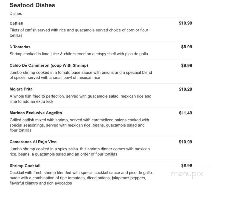 La Fiesta Resaurant - Artesia, NM menu_pic