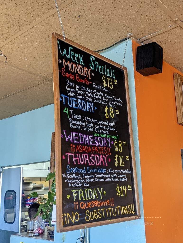 Adelitas Restaurant - Santa Fe, NM menu_pic