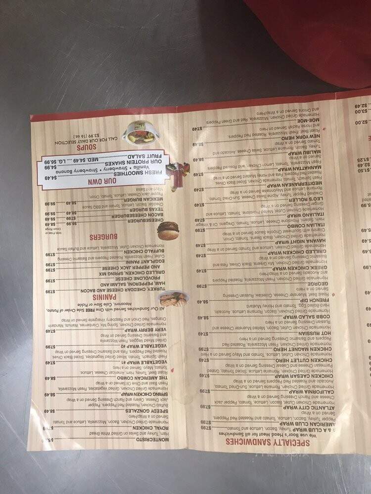 A & A Gourmet Deli - Orangeburg, NY menu_pic