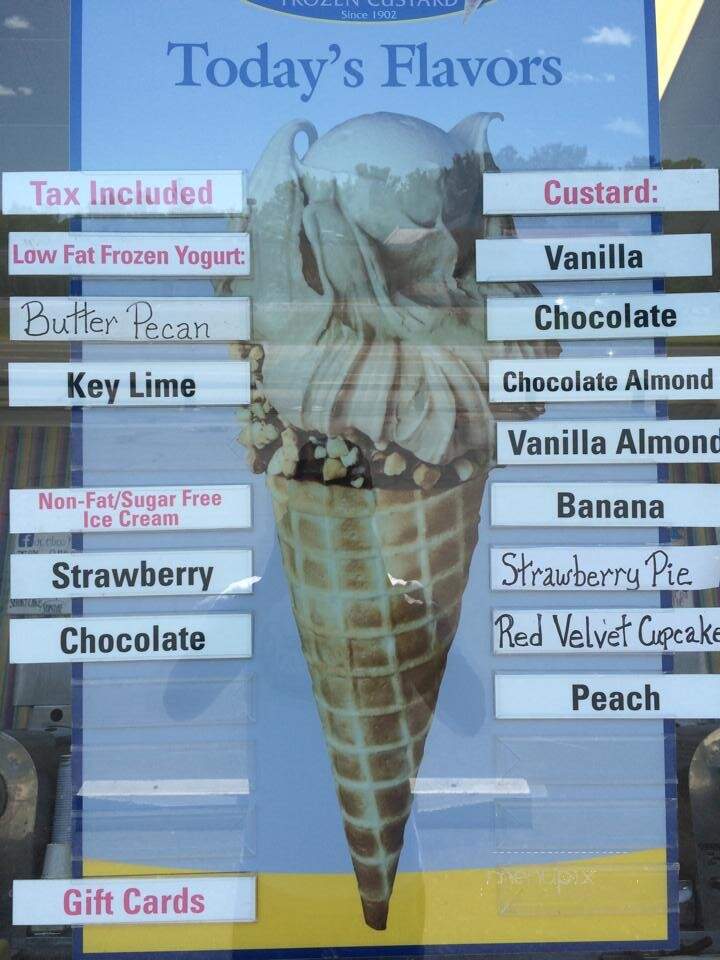 Abbott's Frozen Custard - Webster, NY menu_pic