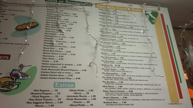 Andy & Sons Importing Co - Albany, NY menu_pic